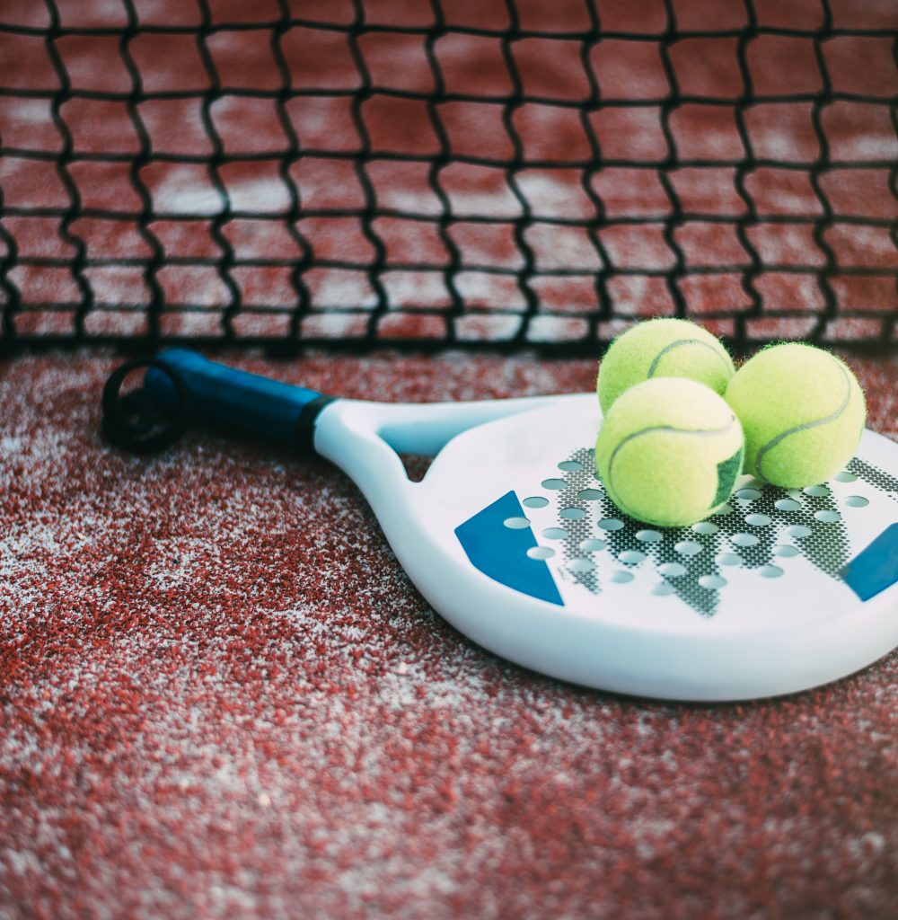 Padel blade racket on the floor